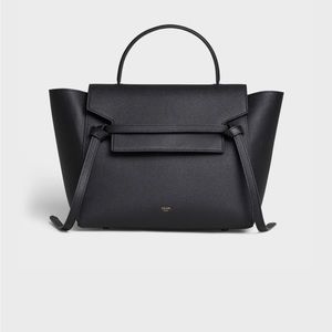 Céline - Phoebe Philo - mini belt bag in grained leather - in black